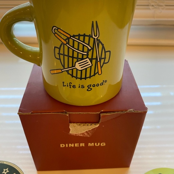 Life Is Good Mug And 6 Assorted Stickers. - Picture 2 of 6